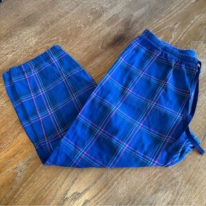 PajamaGram Women’s Plaid Pajama Pants – Size Large